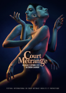 Illustration de l’affiche pour le Festival Court Métrange 2018 – © Agence Kerozen, 2018 – © Court Métrange 2018