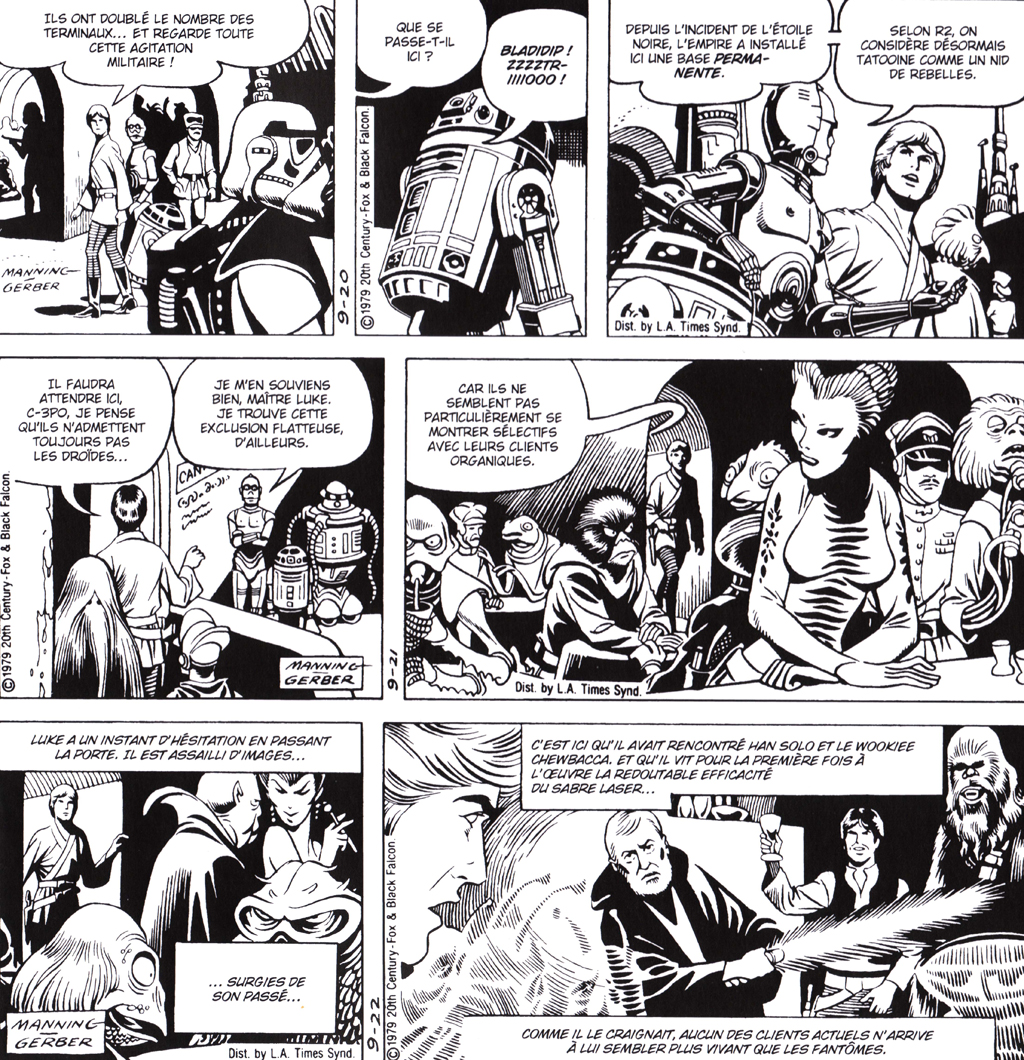 Star Wars – Les Strips quotidiens T 1 – © Star Wars © &™ 2018 Lucasfilm Ltd. All rights reserved. Used Under Authorization. Translation copyright © 2018 Éditions Delcourt pour la version française.