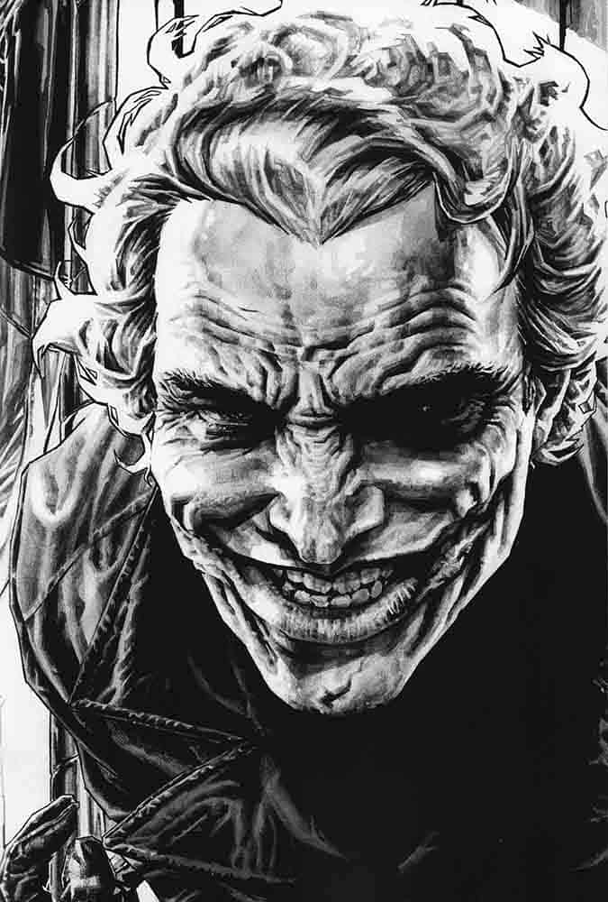 Joker — Lee Bermejo inside : En terrain obscur — Lee Bermejo — © Éditions Urban Comics, 2019 — © DC Comics, 2008 — © Brian Azzarello, 2008 — © Lee Bermejo, 2008
