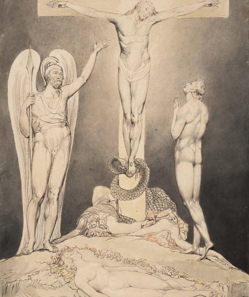Illustration pour le Paradis perdu de John Milton — William Blake — 1807