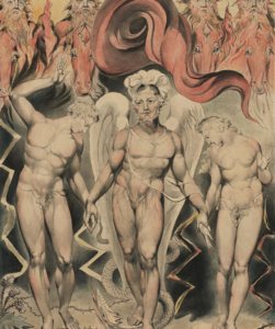 Illustration pour le Paradis perdu de John Milton — William Blake — 1809