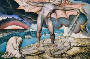 Satan torturant Job — William Blake — 1826